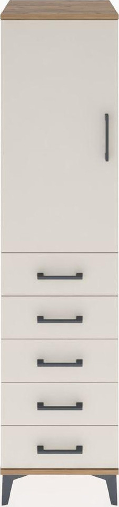 Hyperion Dolap 1 Raflı 5 Çekmeceli 1 Askılı 44 x 44 x 182 cm Çam - Aytaşı