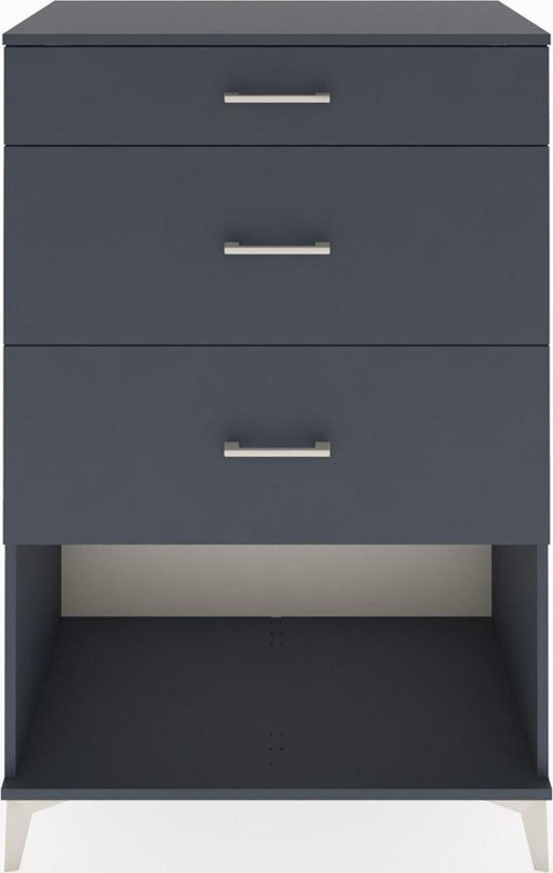 Hyperion Dolap 3 Çekmeceli 88x44x134 Antrasit-Antrasit