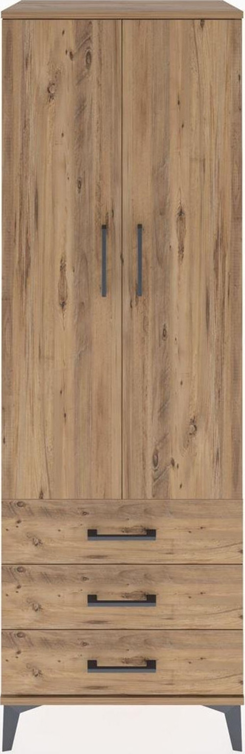 Hyperion Dolap 1 Raflı 3 Çekmeceli 1 Askılı 60 x 44 x 182 cm Çam - Çam