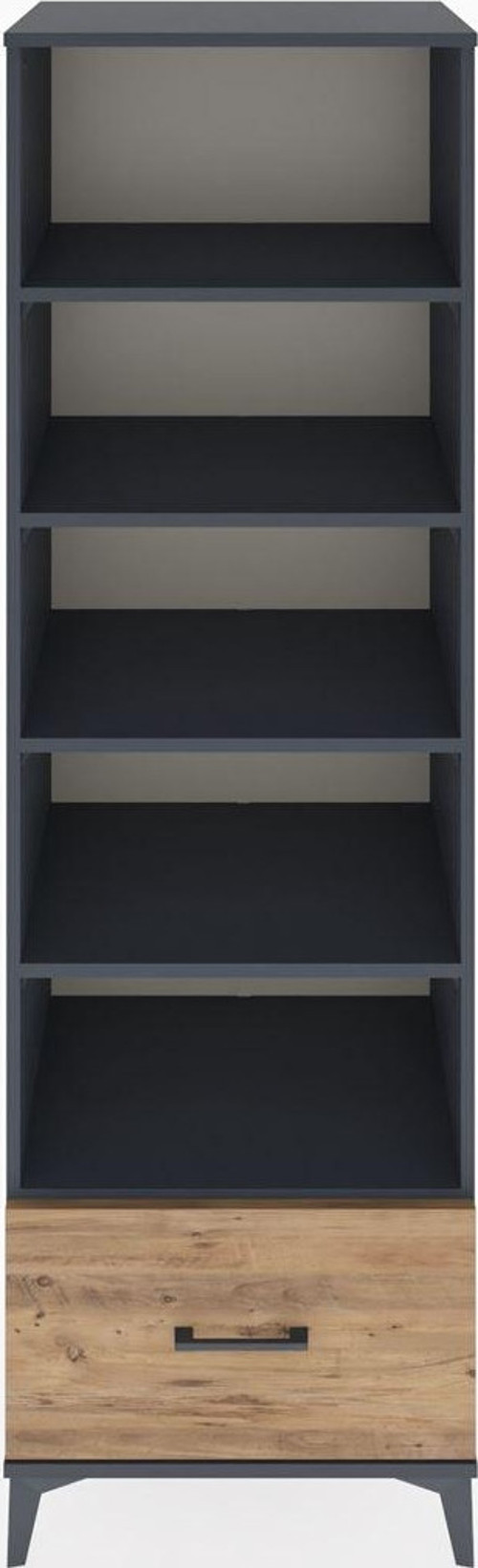 Hyperion Dolap 5 Raflı 1 Çekmeceli 60 x 44 x 195 cm Antrasit - Çam