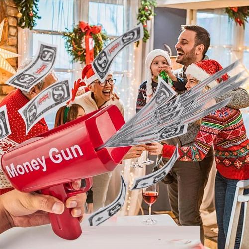 1 Pcs Vıp Qualıty Automatıc Money Throwıng Gun Vıp Otomatik Para Fırlatma Tabancası Yılbaşı Oyunları