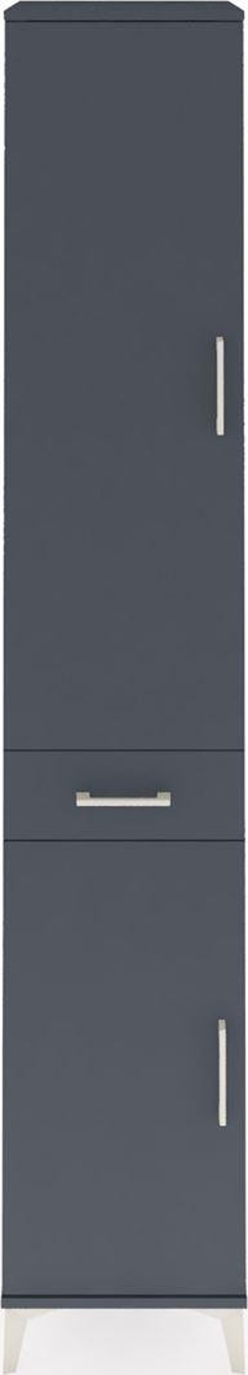 Hyperion Dolap 6 Raflı 1 Çekmeceli 2 Kapaklı 44 x 44 x 243 cm Antrasit - Antrasit