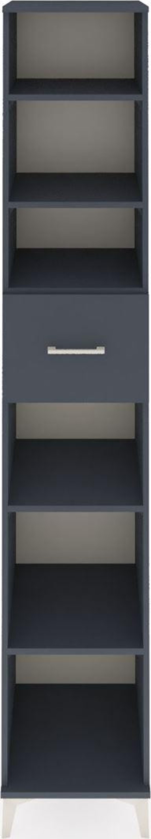 Hyperion Dolap 5 Raflı Tek Çekmeceli 44x44x243 Antrasit-Antrasit