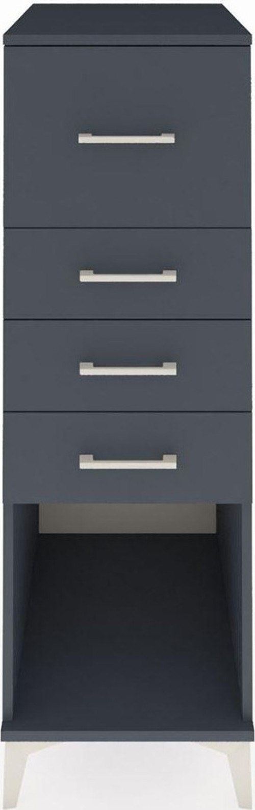 Kronos Dolap 4 Çekmeceli 44 x 59 x 134 cm Antrasit - Antrasit