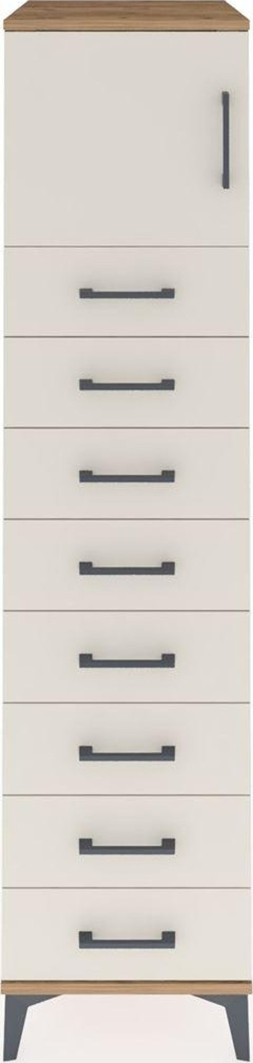 Kronos Dolap 1 Raflı 8 Çekmeceli 1 Kapaklı 44 x 59 x 182 cm Çam - Aytaşı