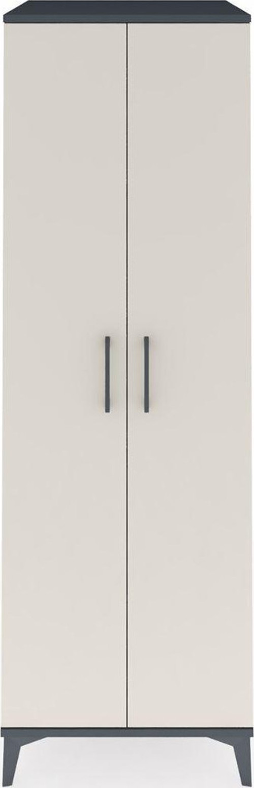 Kronos Dolap 4 Raflı 2 Kapaklı 60 x 59 x 182 cm Antrasit - Aytaşı