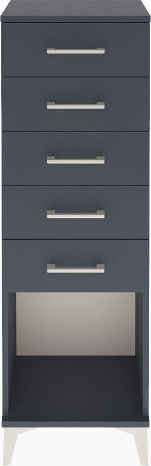 Arges Dolap 5 Çekmeceli 44 x 30 x 134 cm Antrasit - Antrasit