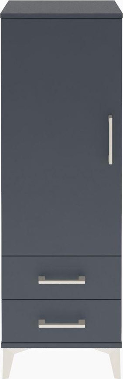 Arges Dolap 1 Raflı 2 Çekmeceli 1 Askılı 44 x 30 x 134 cm Antrasit - Antrasit