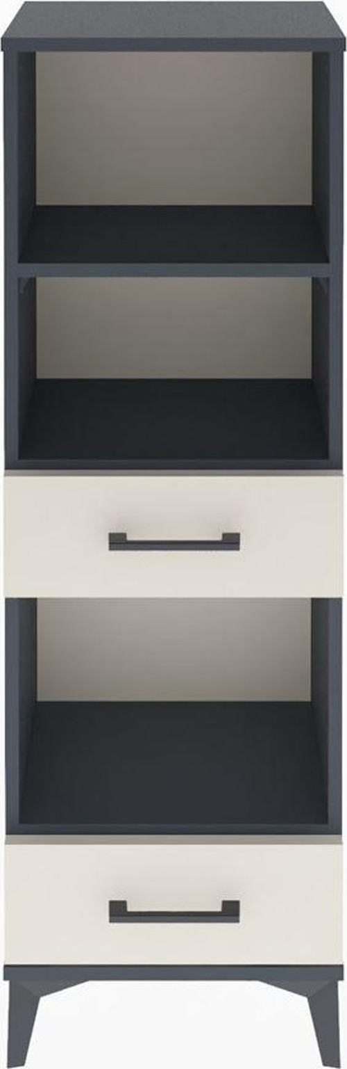 Arges Dolap 3 Raflı 2 Çekmeceli 44 x 30 x 134 cm Antrasit - Aytaşı