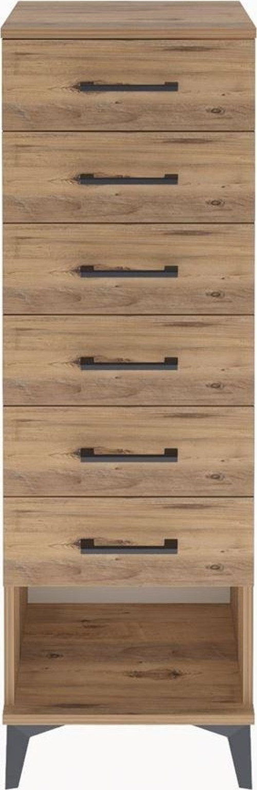 Arges Dolap 6 Çekmeceli 44 x 30 x 134 cm Çam - Çam