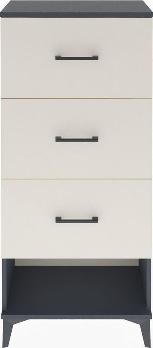 Arges Dolap 3 Çekmeceli 60 x 30 x 134 cm Antrasit - Aytaşı