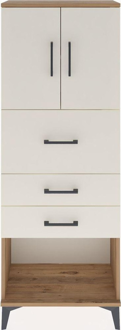 Arges Dolap 2 Raflı 3 Çekmeceli 2 Kapaklı 60 x 30 x 163 cm Çam - Aytaşı