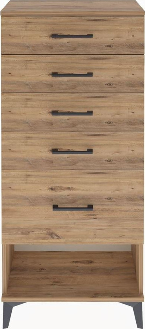 Arges Dolap 5 Çekmeceli 60x30x134 Çam-Çam