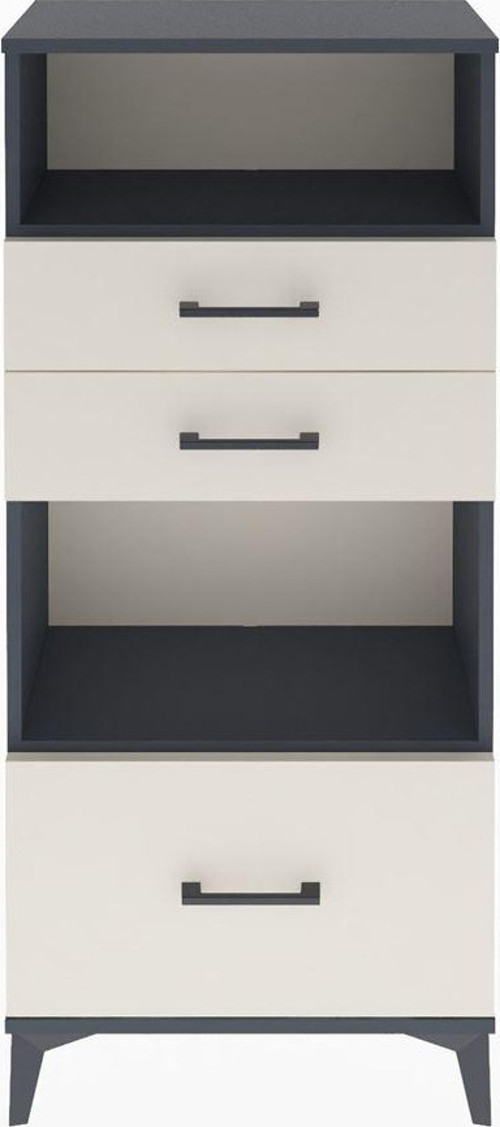Arges Dolap 2 Raflı 3 Çekmeceli 60x30x134 Antrasit-Aytaşı