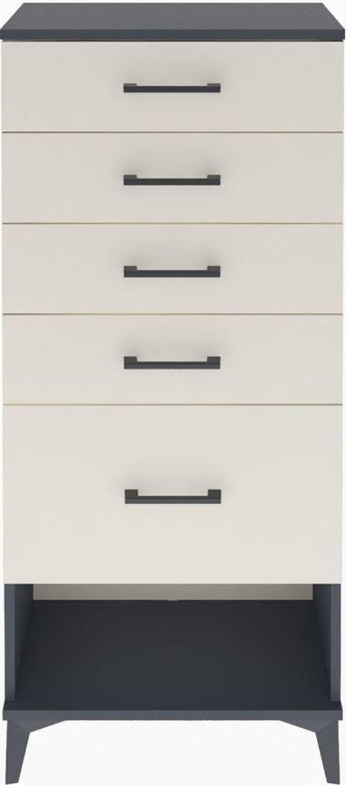 Arges Dolap 5 Çekmeceli 60x30x134 Antrasit-Aytaşı