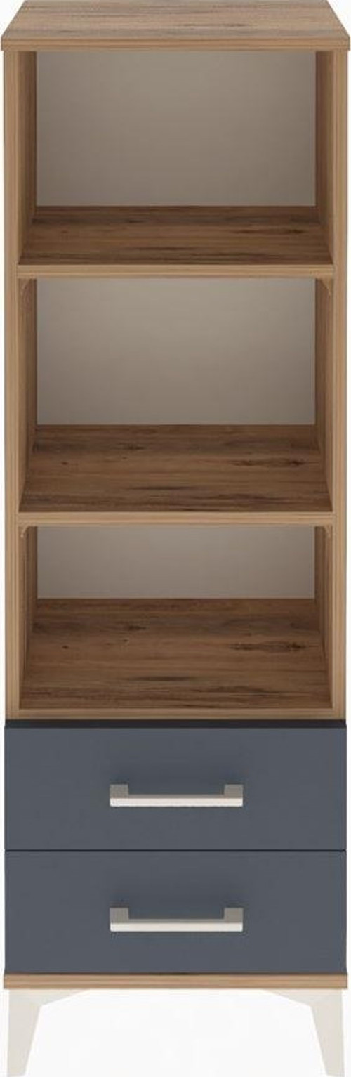 Arges Dolap 3 Raflı 2 Çekmeceli 44 x 30 x 134 cm Çam - Antrasit