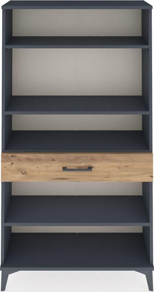 Arges Dolap 4 Raflı 1 Çekmeceli 88 x 30 x 163 cm Antrasit - Çam