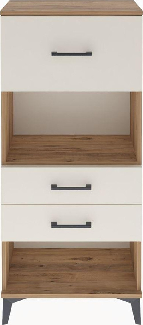 Arges Dolap Tek Raflı 3 Çekmeceli 60x30x134 Çam-Aytaşı