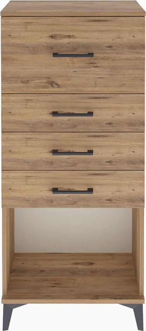 Arges Dolap 4 Çekmeceli 60x30x134 Çam-Çam