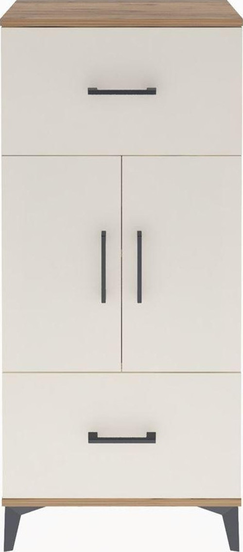 Arges Dolap 2 Raflı 2 Çekmeceli 2 Kapaklı 60x30x134 Çam-Aytaşı