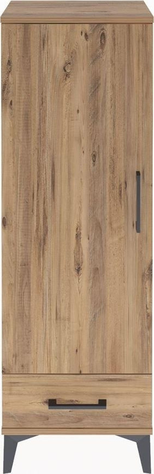 Arges Dolap Tek Raflı Tek Çekmeceli Tek Askılı 44x30x134 Çam-Çam