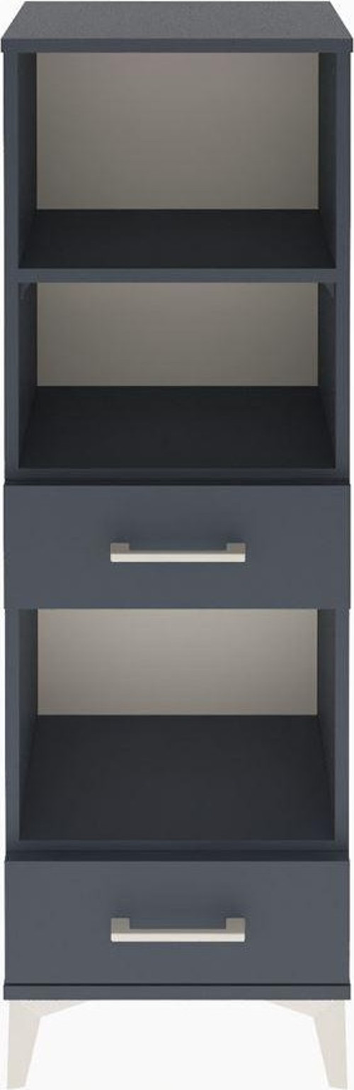 Arges Dolap 3 Raflı 2 Çekmeceli 44x30x134 Antrasit-Antrasit