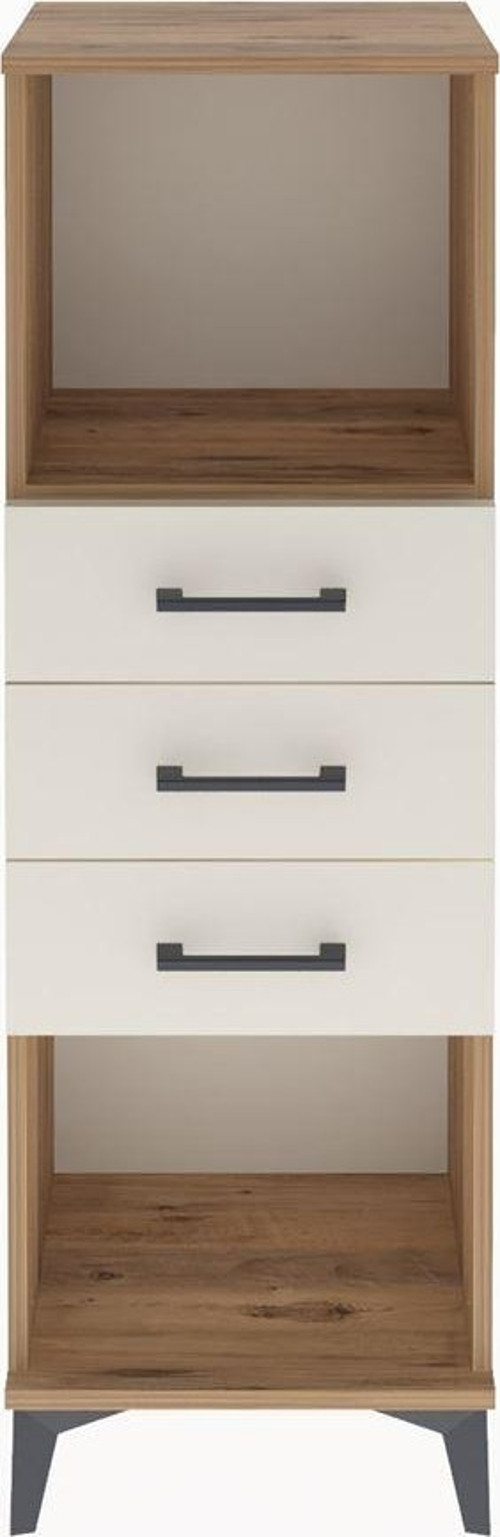 Arges Dolap Tek Raflı 3 Çekmeceli 44x30x134 Çam-Aytaşı