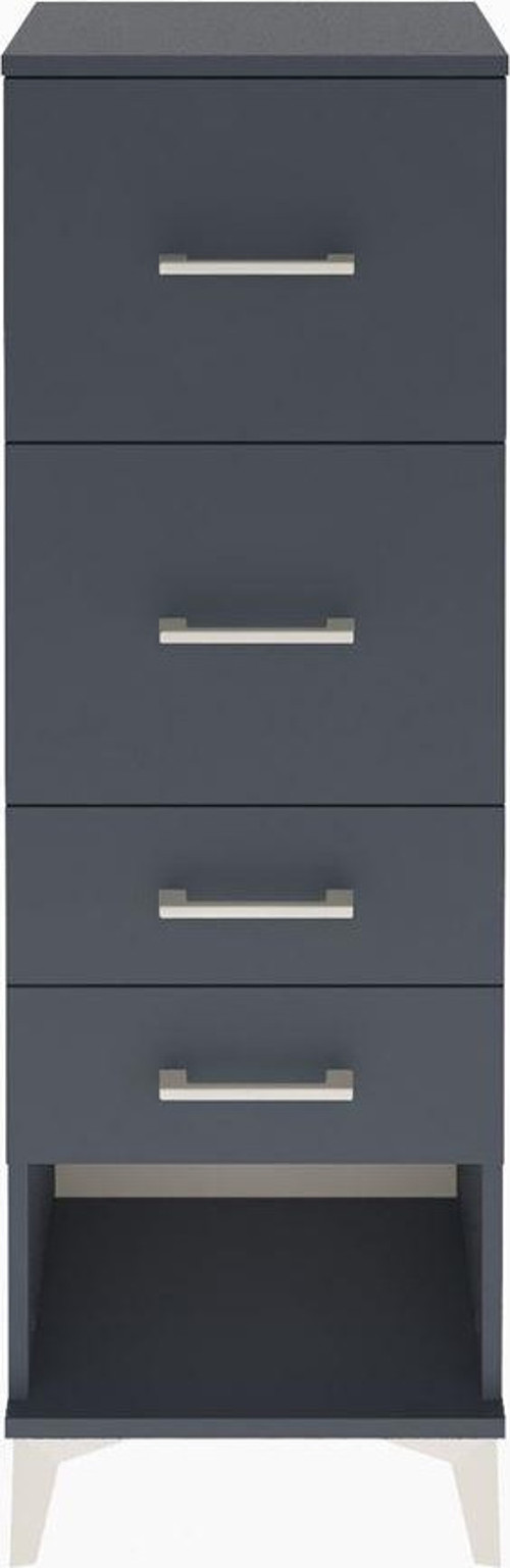 Arges Dolap 4 Çekmeceli 44x30x134 Antrasit-Antrasit