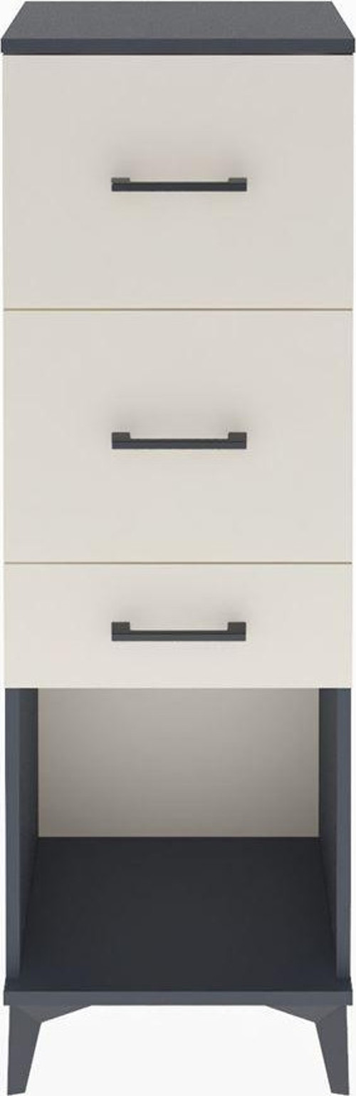 Arges Dolap 3 Çekmeceli 44x30x134 Antrasit-Aytaşı