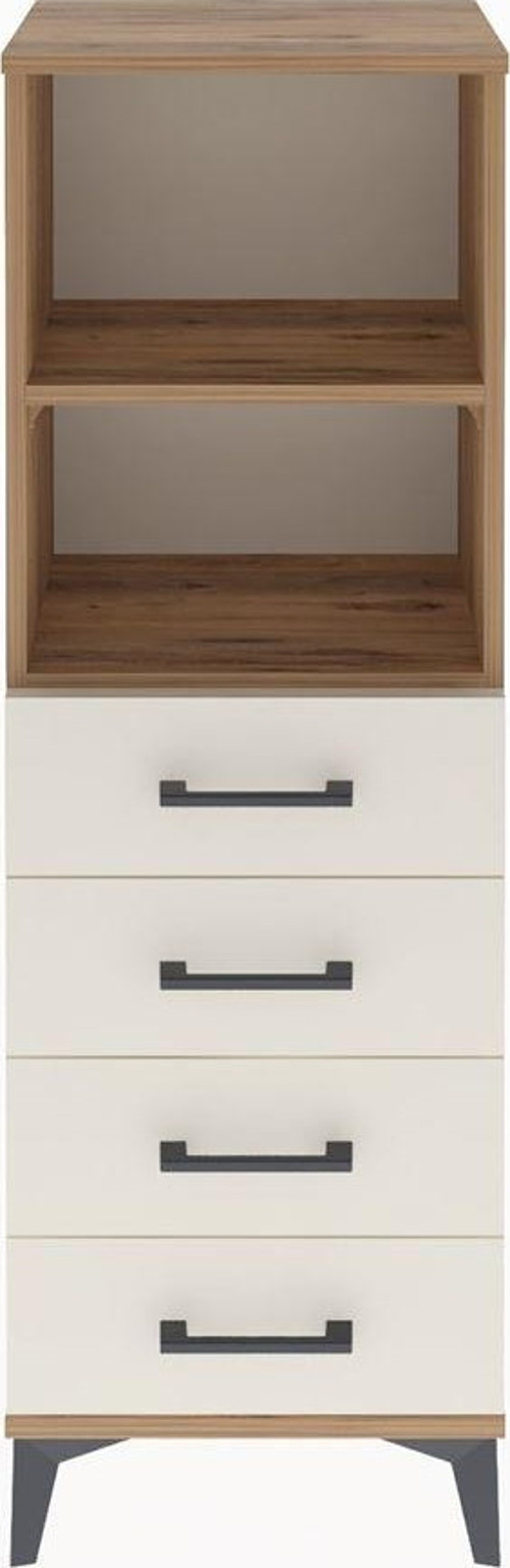 Arges Dolap 2 Raflı 4 Çekmeceli 44x30x134 Çam-Aytaşı