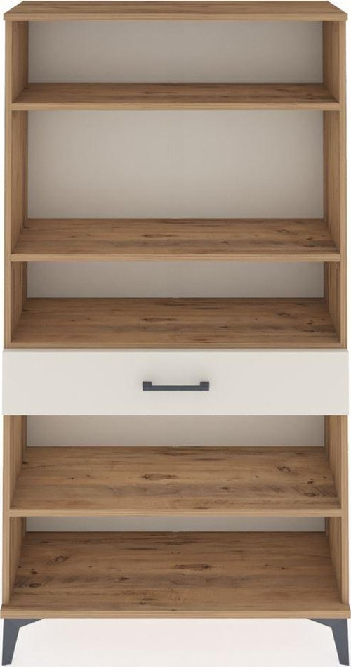 Arges Dolap 4 Raflı Tek Çekmeceli 88x30x163 Çam-Aytaşı
