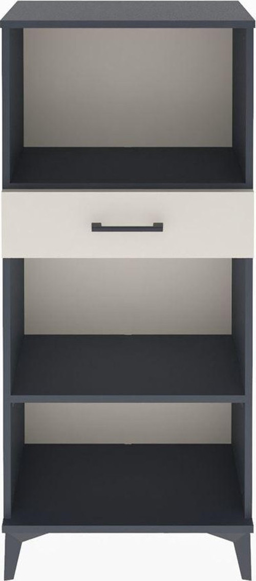 Arges Dolap 2 Raflı Tek Çekmeceli 60x30x134 Antrasit-Aytaşı