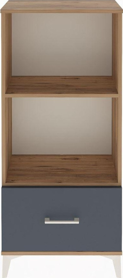 Arges Dolap Tek Raflı Tek Çekmeceli 60x30x134 Çam-Antrasit