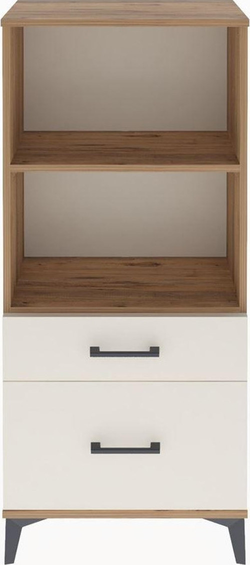 Arges Dolap 2 Raflı 2 Çekmeceli 60x30x134 Çam-Aytaşı