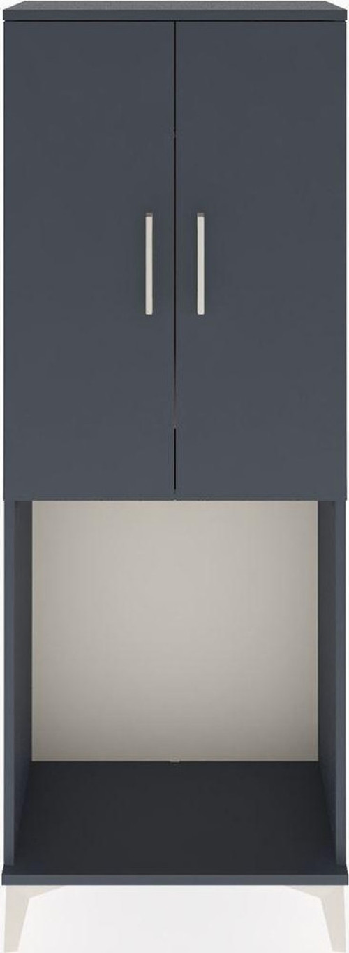 Arges Dolap 1 Raflı 2 Kapaklı 1 Askılı 60 x 30 x 163 cm Antrasit - Antrasit