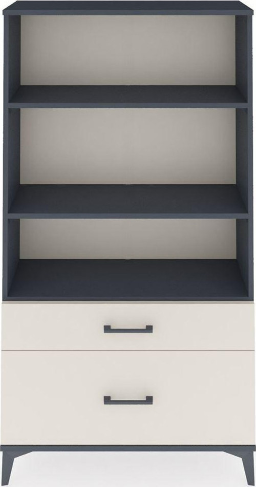 Arges Dolap 3 Raflı 2 Çekmeceli 88x30x163 Antrasit-Aytaşı