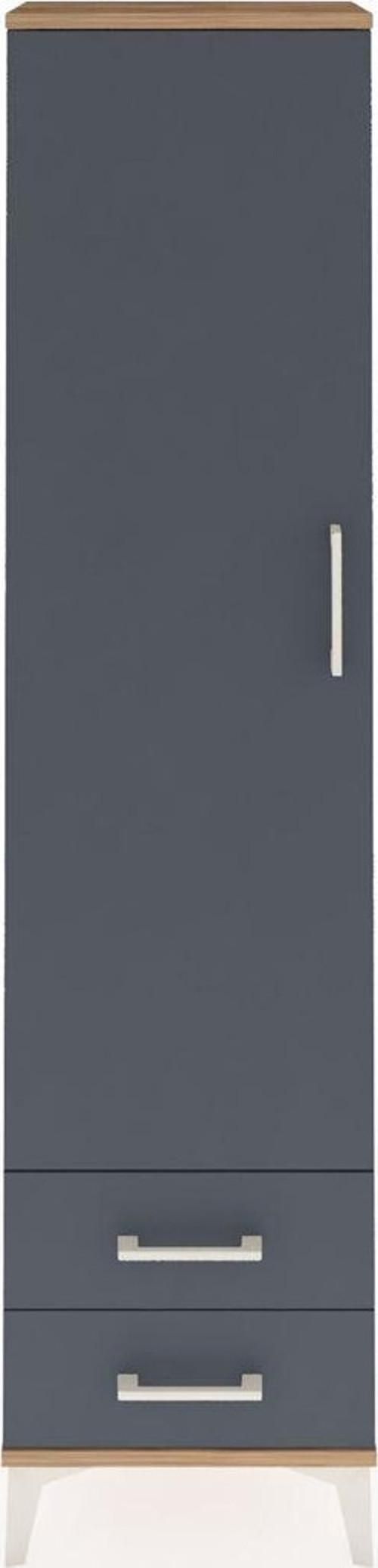Arges Dolap 1 Raflı 2 Çekmeceli 1 Askılı 44 x 30 x 182 cm Çam - Antrasit