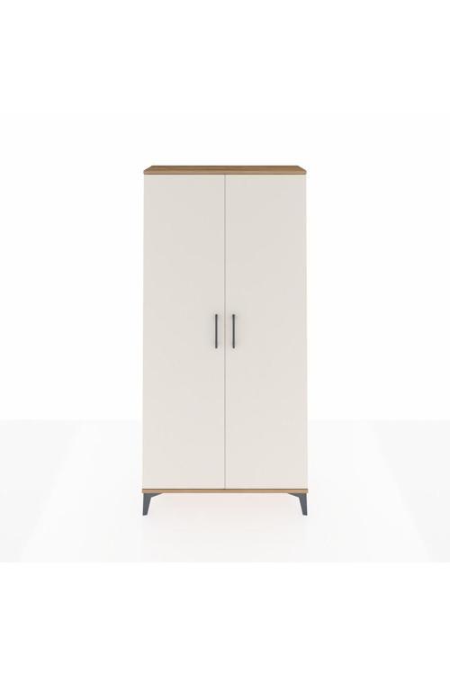 Arges Dolap 4 Raflı 2 Kapaklı 88 x 30 x 182 cm Çam - Aytaşı