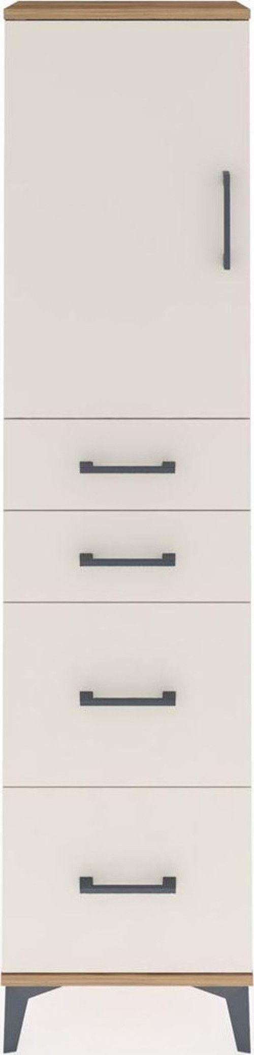 Arges Dolap 1 Raflı 4 Çekmeceli 1 Kapaklı 44 x 30 x 182 cm Çam - Aytaşı