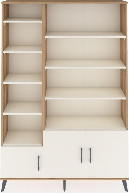 Arges Gardrop 10 Raflı 3 Kapaklı 132x30x195 Çam-Aytaşı