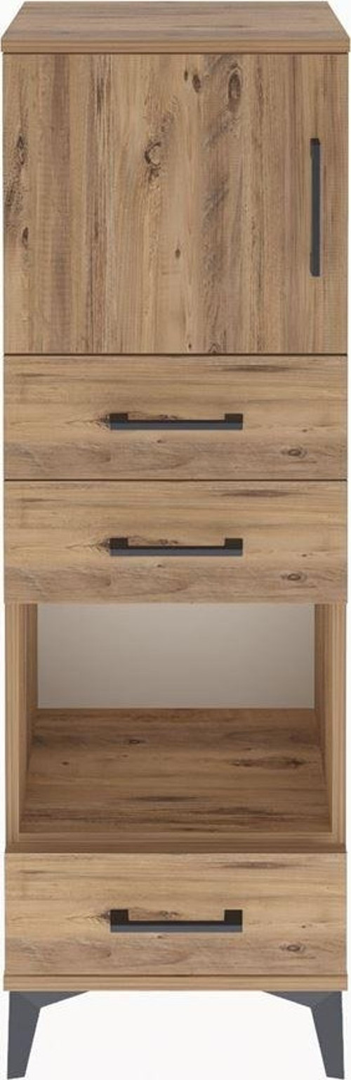Arges Dolap 2 Raflı 3 Çekmeceli 1 Kapaklı 44 x 30 x 134 cm Çam - Çam