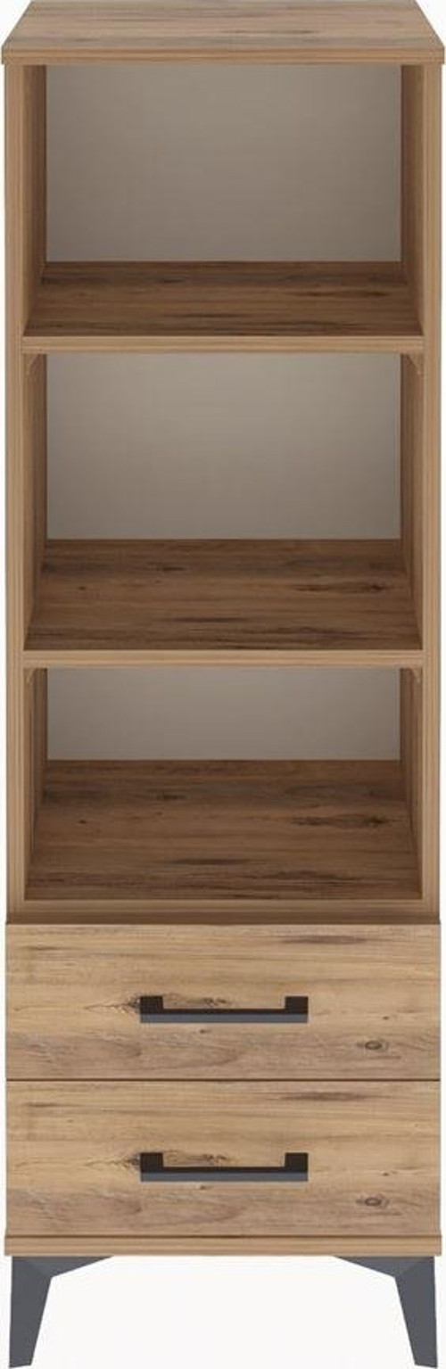 Arges Dolap 3 Raflı 2 Çekmeceli 44x30x134 Çam-Çam