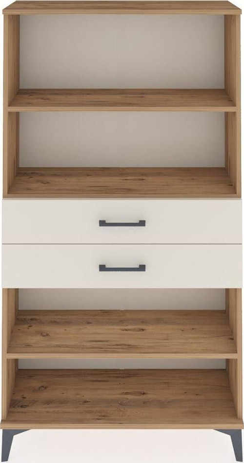 Arges Dolap 3 Raflı 2 Çekmeceli 88x30x163 Çam-Aytaşı