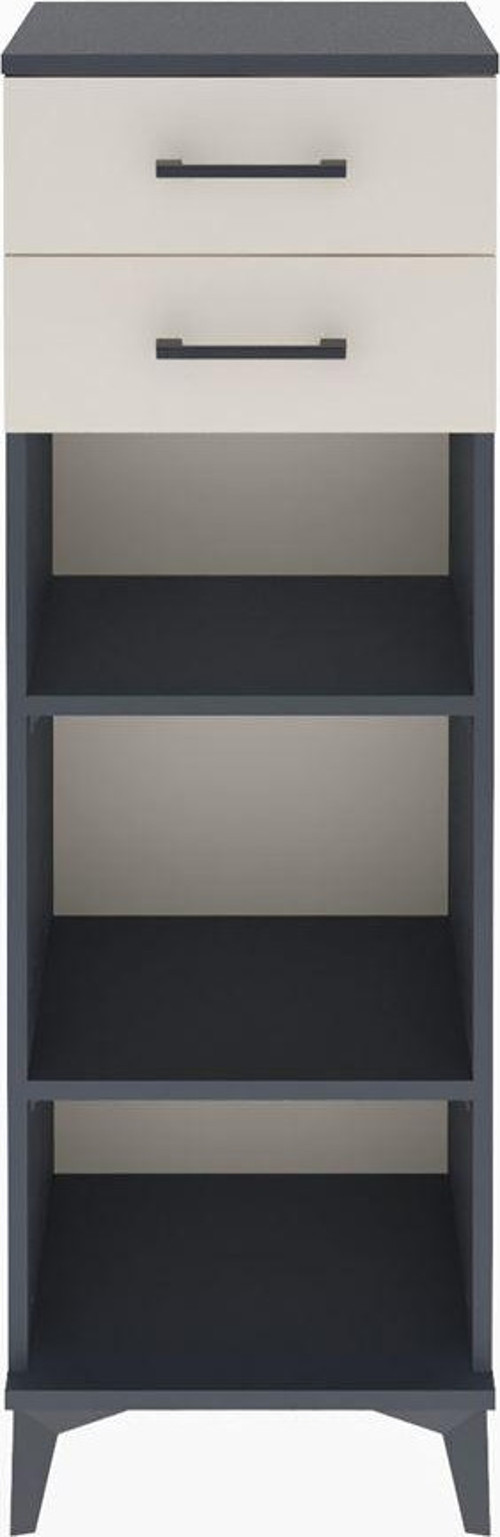 Arges Dolap 2 Raflı 2 Çekmeceli 44x30x134 Antrasit-Aytaşı