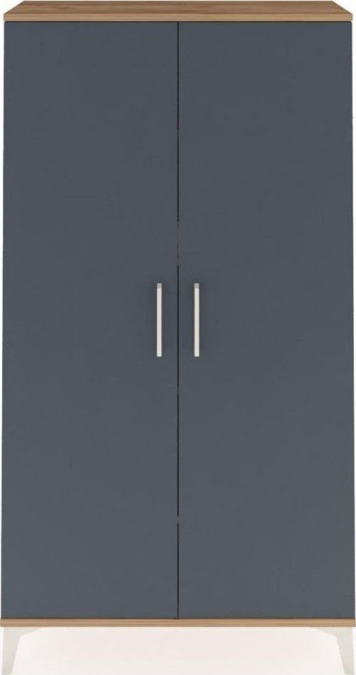 Arges Dolap 4 Raflı 2 Kapaklı 88 x 30 x 163 cm Çam - Antrasit
