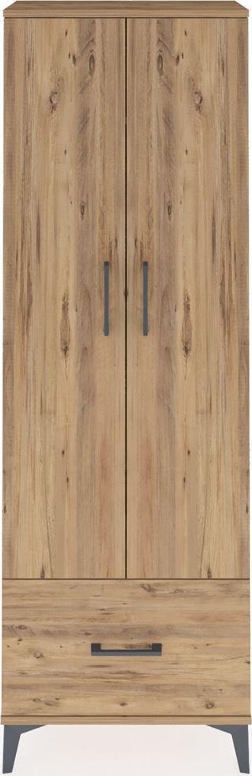 Arges Dolap 4 Raflı 1 Çekmeceli 2 Kapaklı 60 x 30 x 182 cm Çam - Çam