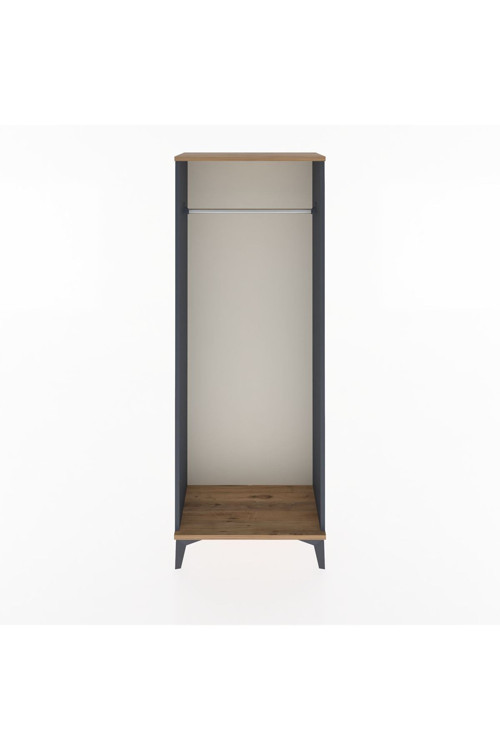 Arges Dolap Kapaklı 1 Askılı 60 x 30 x 163 cm Antrasit - Çam