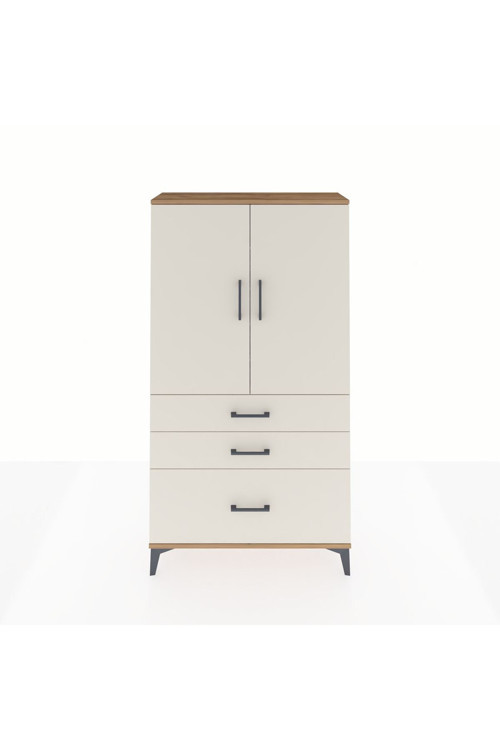Arges Dolap 1 Raflı 3 Çekmeceli 1 Askılı 88 x 30 x 163 cm Çam - Aytaşı