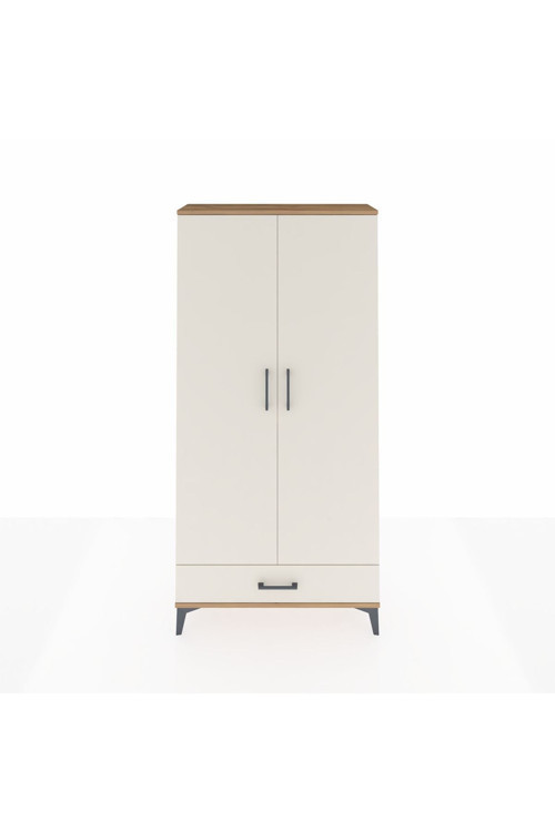 Arges Dolap 5 Raflı 1 Çekmeceli 2 Kapaklı 88 x 30 x 182 cm Çam - Aytaşı