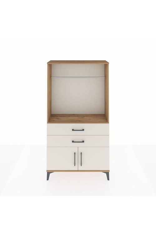 Arges Dolap 1 Raflı 2 Çekmeceli 1 Askılı 88 x 30 x 163 cm Çam - Aytaşı